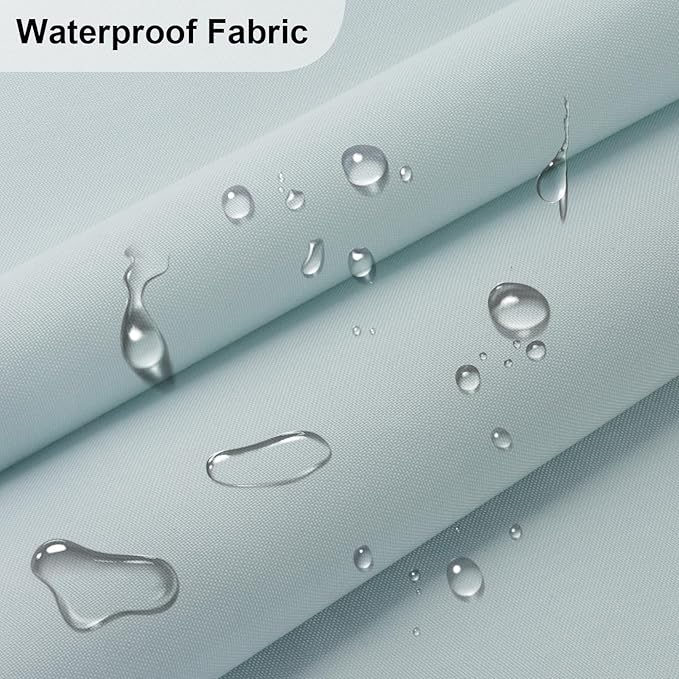 Waterproof Canvas Fabric - 58" Wide 600D Upholstery Polyester Material - Durable Indoor Outdoor Water Resistant Fabric for Furniture Cover Cushion Home Awning Tent (600D Chicory Blue, 1 Yard)