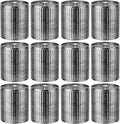 Domivirgo Empty Candle Tins for Making Candles, 10oz Vintage Style Candle Jars, Candle Containers with lid (Silver)