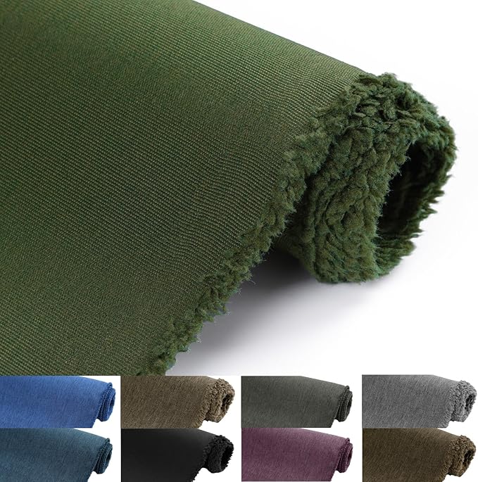 Waterproof Canvas Fabric by The Yard, 58inch 600D Upholstery Fabric Polyester Material Outdoor Water Resistant Material for Sewing Chair Patio Cushion Bag Sofa Seat Repair, 5 Yard Green