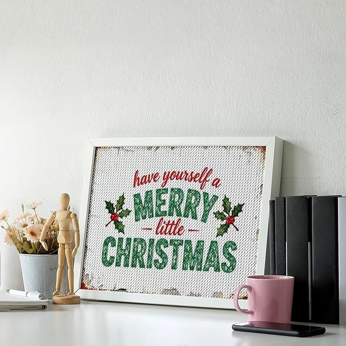 AIVKIEJK Diamond Painting Kits for Adults - Merry Christmas Santa Painting DIY 5D Full Drill Diamond Dots Paintings with Diamonds Gem Art and Crafts Home Decor 12"x16"