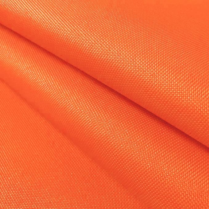 Waterproof Canvas Fabric by The Yard 58inch 600D Upholstery Material Polyester Fabric Outdoor Water Resistant Fabric for Sewing Chair Patio Cushion Purse Bag Interior, 8 Yard Orange