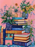 cviokrdu Books Diamond Art Kits for Adults, Book Diamond Painting Kits for Adults, Round 5D Gem Painting Kit Arts for DIY Crafts Gift Home Wall Decor 12x16inch