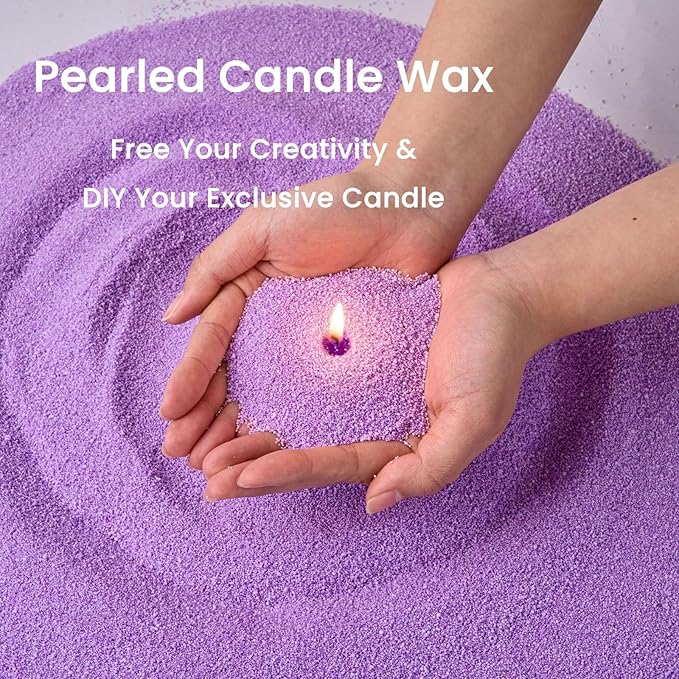 Monivi 14-Color Pearled Candle Sand Set 1.55lb/24.7oz, Unscented Sand Wax Beads with 50pcs Wicks & Candle Trays for Candle Making Beginners, Relaxing Home Décor, Gift for DIY Lovers (14-Color Set)