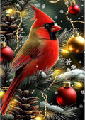 Genius maker Christmas Cardinalk Diamond Painting Kits for Adults, 5D Diamond Art Kits for Adults Beginners, DIY Full Drill Gem Art Diamonds Painting Pictures Crafts Kit for Home Wall Decor 12x16inch