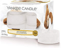 YANKEE CANDLE Soft Blanket Tealight Candles, Tea Light (x12), White