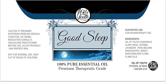 Oil of Youth 4 Ounce Bulk Good Sleep Blend Essential Oil - Therapeutic Grade - Pure & Natural - Sleep Oils for Diffuser - Essential Oils for Sleeping