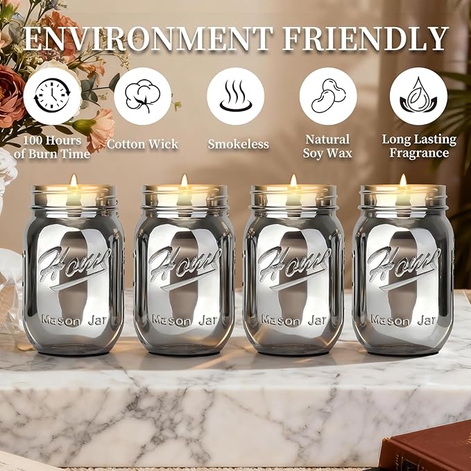 Scented Candle Smoke Gray Sands Scented, Classic 22oz Large Jar Single Wick Candle, Over 110 Hours of Burn Time, Perfect for Creating Relaxing Atmosphere (Black Cedar and Juniper)