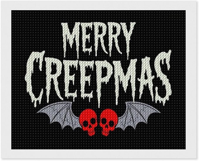 AIVKIEJK Diamond Painting Kits for Adults - Halloween & Christmas Gothic Ghost Christmas Painting DIY 5D Full Drill Diamond Dots Paintings with Diamonds Gem Art and Crafts Home Decor 16"x20"
