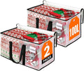 RoomHacks Clear Heavy Duty Extra Large Moving Bags, Reinforced Handle and Double Zipper Storage Bags, Packing Bags Alternative (2 Packs)