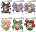 DoxQcs 5D Diamond Art Painting Greeting Cards Kit, DIY Cards for Blessings Congratulations Gifts, Greeting Card Set for Birthday Thanksgiving Day Christmas Halloween-Easter Egg