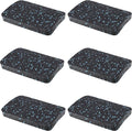 Heavy Duty Treadmill Mat Pads - 6 PCS 0.55" Ultra-Dense Rubber Anti-Vibration Pads - Professional Grade Floor Protection for Large Machines and High-Impact Use