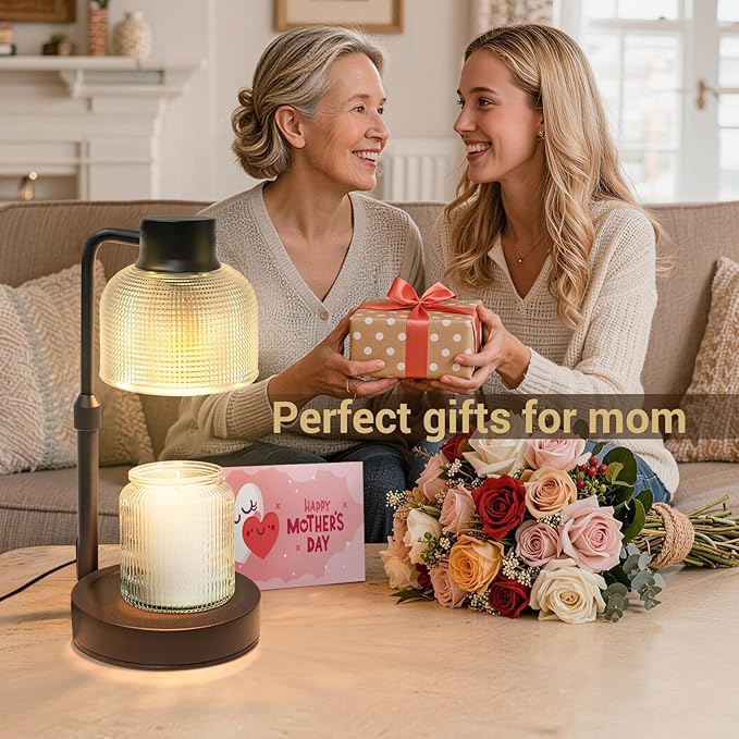 KLL Candle Warmer Lamp with Timer: Mothers Day Gifts, Gifts for Mom, Birthday Gift for Women - House Warming Gift New Home Decor - Wax Melt Warmer for Scented Jar Candles