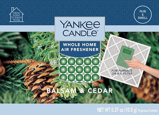 Yankee Candle Balsam Cedar Whole Home Air Freshener (Pack of 8)
