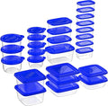 54-Piece Food Storage Containers with Lids - Fridge, Freezer, and Microwave Safe - BPA-Free Food Grade Stain-Resistant Containers by Chef Buddy