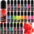 Candle Dye - 24 Colors Liquid Candle Dyes for Candle Making – Oil-Based Highly Concentrated Candle Color Dye for Soy Wax, Beeswax & Gel Wax, Non-Toxic, for DIY Candle Making Supplies, Each 6ml/0.25 oz