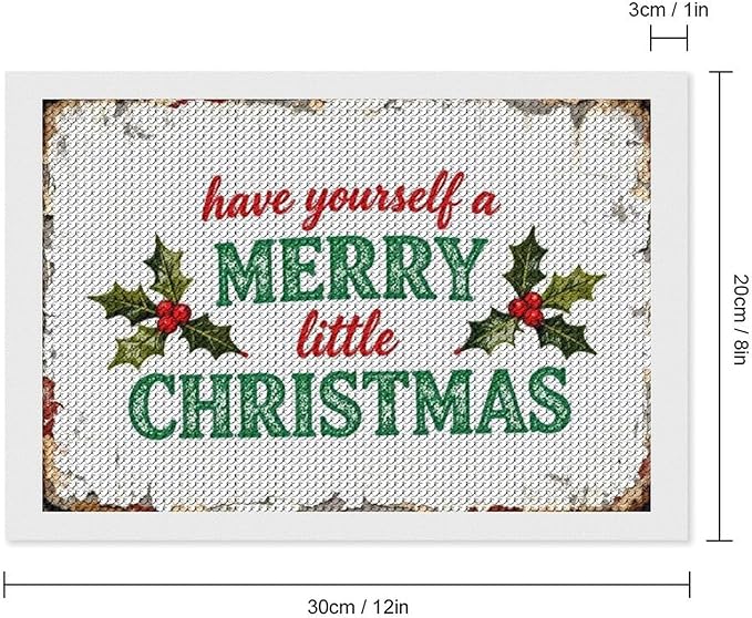 AIVKIEJK Diamond Painting Kits for Adults - Merry Christmas Santa Painting DIY 5D Full Drill Diamond Dots Paintings with Diamonds Gem Art and Crafts Home Decor 8"x12"