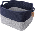 Goodpick Cube Storage Bins - Shelf Baskets for Towel Book Clothes, Closet Storage Bins for Office Woven Toy Basket for Shelves Baby Laundry Basket, 13''x10''x 9''