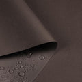 Waterproof Marine Canvas Fabric by The Yard 58" W 600D PVC Backing Water-Resistant Polyester Fabric Upholstery Material for Outdoor Indoor Marine Awning Tent Boat Furniture Cover, 8 Yards Dark Brown