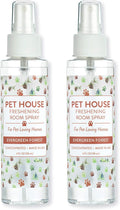 One Fur All Room Spray for Pet Odor, 4 OZ Concentrated Pet Friendly Air Freshener, Evergreen Forest Pack of 2