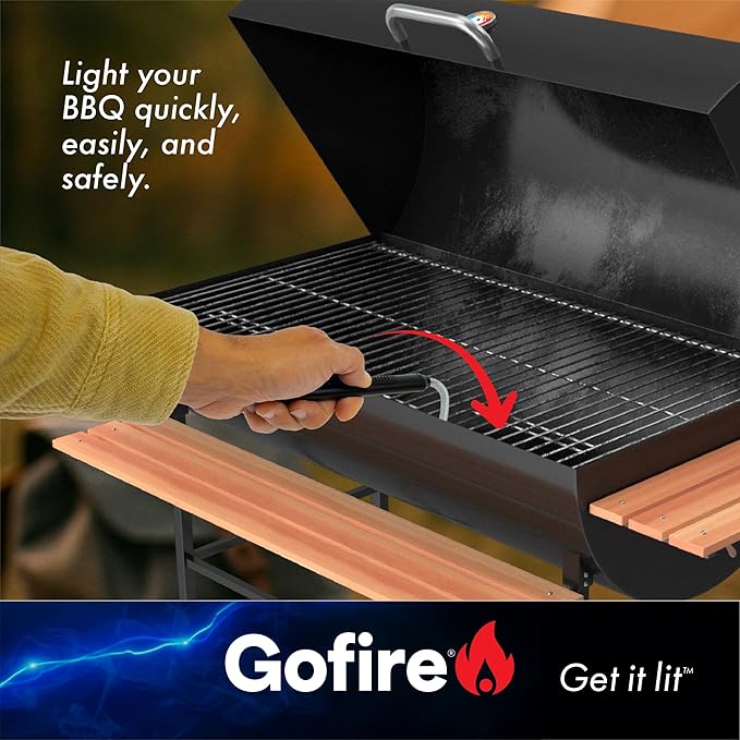 GoFire Rechargeable Electric Lighter - Windproof Flameless Arc, Flexible Neck, USB, Safety Switch