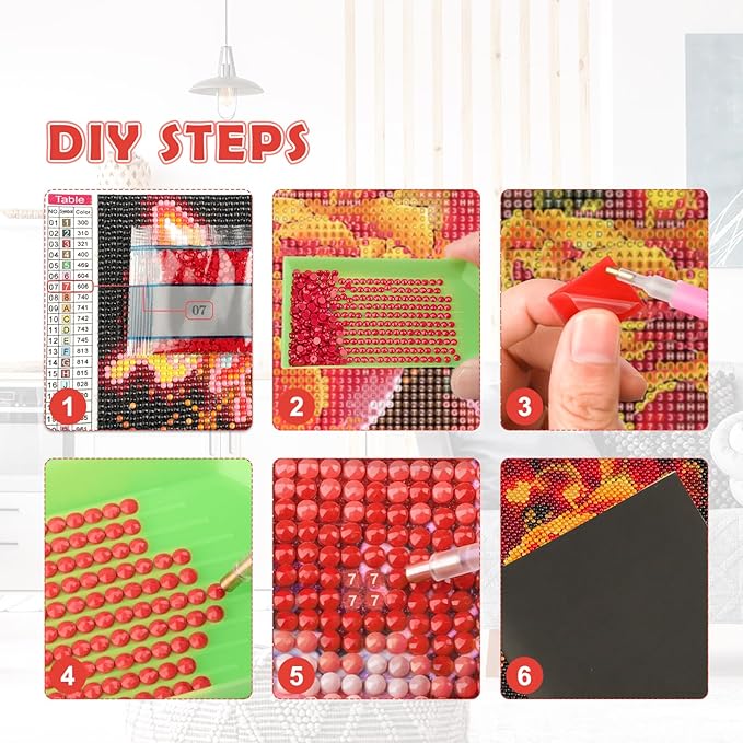 NEWENMO Christmas Diamonds Painting Kits for Adults Beginner, DIY 5D Winter Diamond Art Paint with Round Diamonds, Full Drill Gem Art Cat Diamonds Art Painting for Home Wall Decor 12x12 Inch