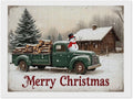 AIVKIEJK Diamond Painting Kits for Adults - Christmas Truck with Snowman & Cabin Winter Painting DIY 5D Full Drill Diamond Dots Paintings with Diamonds Gem Art and Crafts Home Decor 12"x16"