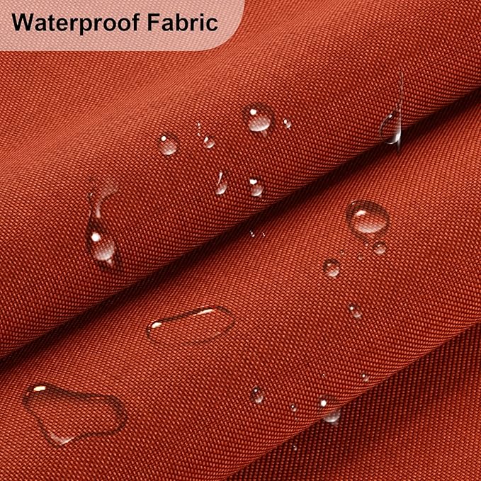 Waterproof Canvas Fabric - 58" Wide 1000D Upholstery Polyester Material - Durable Indoor Outdoor Water Resistant Fabric for Furniture Cover Cushion Home Awning Tent (Burnt Ochre, 1 Yard)