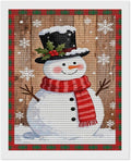 AIVKIEJK Diamond Painting Kits for Adults - Festive Snowman Red Scarf Painting DIY 5D Full Drill Diamond Dots Paintings with Diamonds Gem Art and Crafts Home Decor 16"x20"