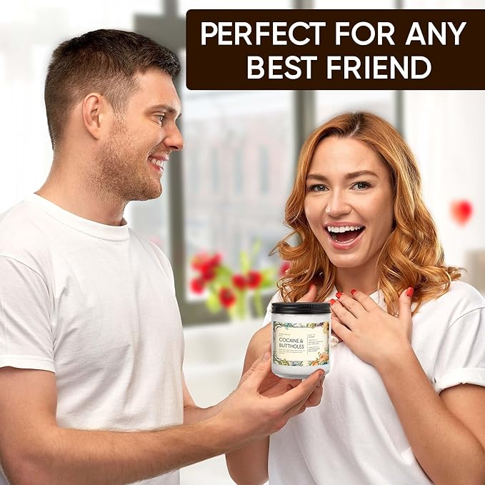 Funny Scented Candle – Sophisticated AF Lavender Candle – Gag Gift for Men, Women, Roommates, Coworkers – Housewarming, New Home, New Apartment, Dorm – 7oz Hand-Poured Soy Wax