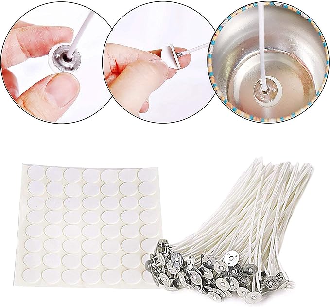 FixtureDisplays® Candle Making Kit, Soy Wax DIY Candle Craft Tools Including Wax Pouring Pot, Candle Wicks, Wicks Sticker, Wick Holder, Natural Soy Wax, Spoon, Lavender Fragrance 15281-FBA
