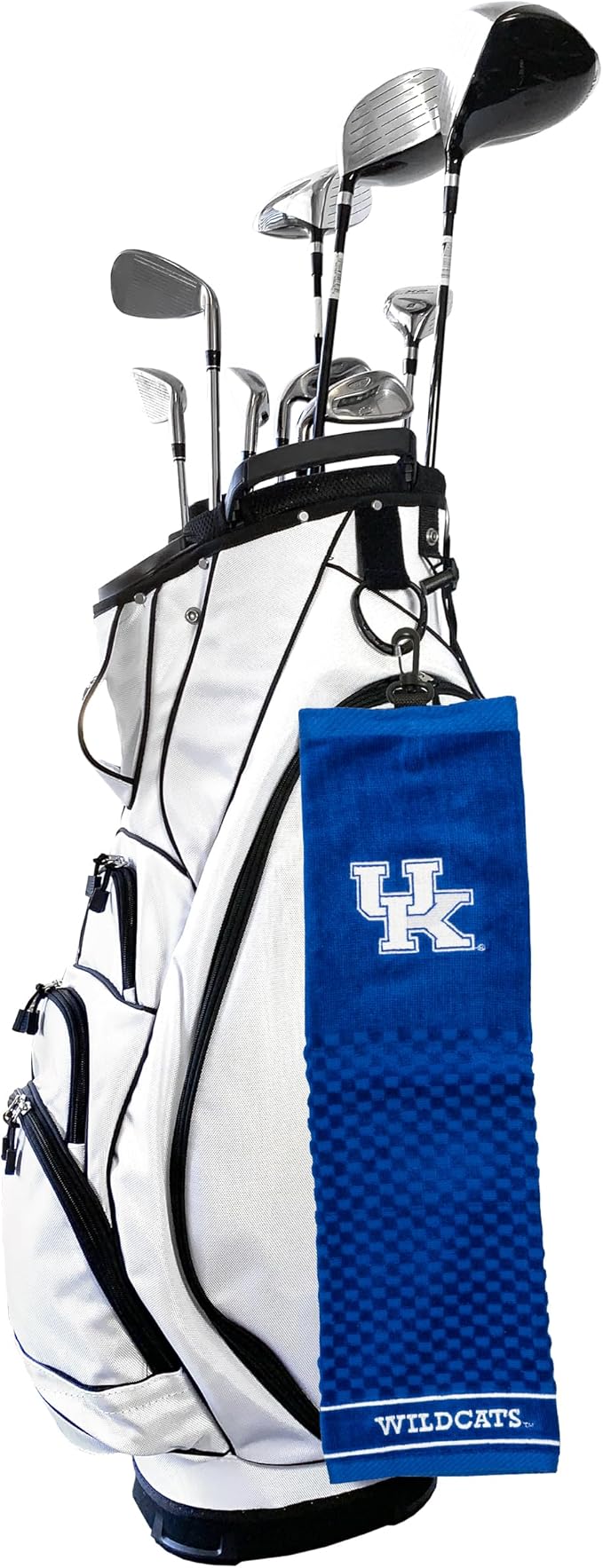 Team Golf NCAA Kentucky Wildcats Embroidered Golf Towel Embroidered Golf-Towel, Checkered Scrubber Design, Embroidered-Logo (Pack of 6)