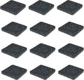 Treadmill Mat Pads - 12 PCS Bulk Pack High Density Rubber Squares for Multiple Exercise Equipment - Anti-Vibration Noise Dampening Pads for Rower, Stationary Bike, Weight Bench