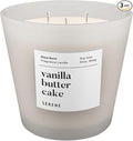 Candles for Home Scented, Big Candles Vanilla Butter Cake Scented, 30oz Natural Soy Wax, 3 Wicks Huge Candle, 100h Long Lasting,Non Toxic,Clean Burn Aromatherapy Candle for Home Fragrance