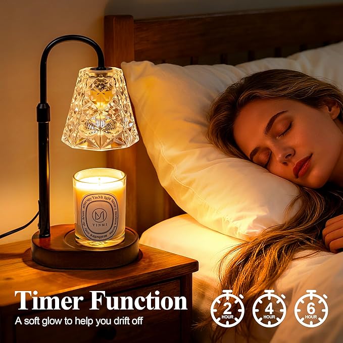 Candle Warmer Lamp with Timer, Birthday Gifts for Women Mom, House Warming Gifts New Home, Wax Melt Warmer for Scented Jar