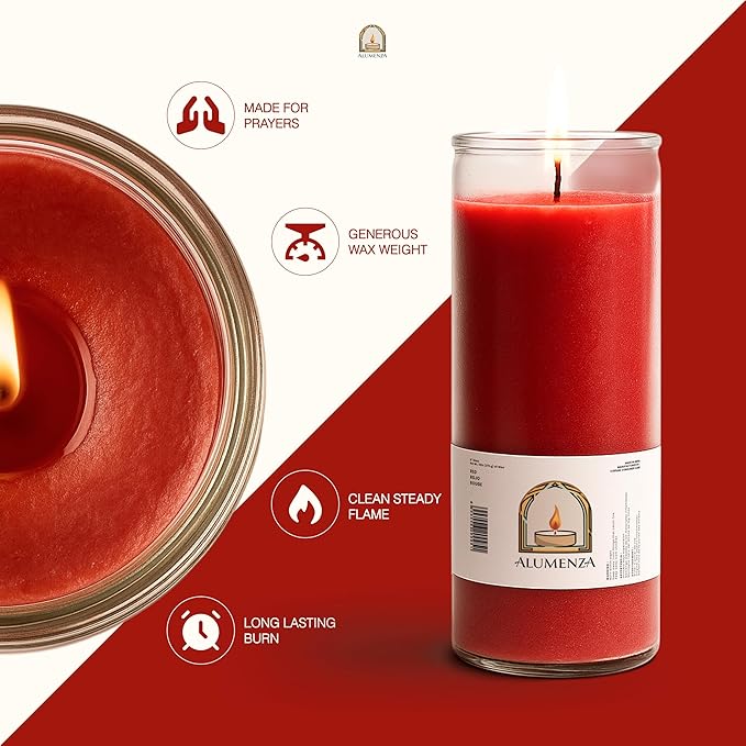 Bulk 3 Pack White 7 Day Candles in Glass Jar – Paraffin Wax, Clean Burning Unscented | Large & Tall Devotional Prayer Pillar Candles for Home, Memorial, Spells, Long Lasting