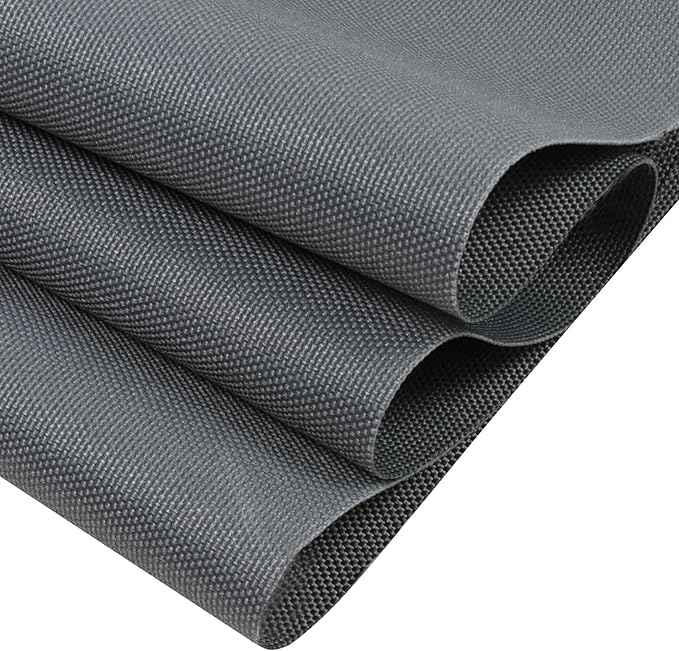 Soft Waterproof Canvas Fabric PU Backing, 600 Denier Ripstop UV Protection 30 x 60 Inch Canvas Cordura Fabric for Outdoor/Indoor, DIY Crafts, Bags, Awning, Marine, Furniture Cover(Gray)