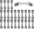 VViViD Candle Wick Holders 25 pcs Kit, Upgraded Steel Centering Devices for Candle Making