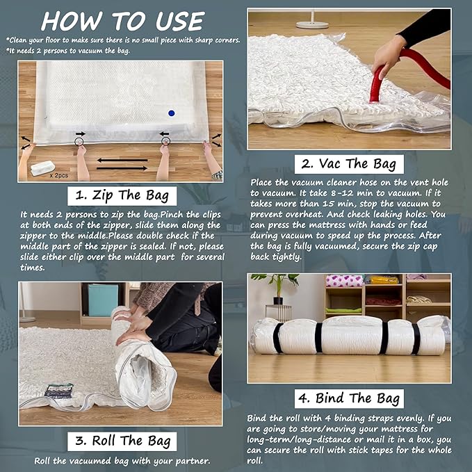 Vacuum Storage Bag for Mattress (Queen/Full)