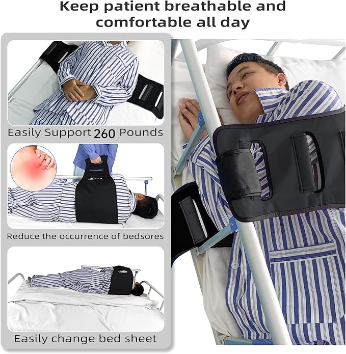 Transfer Sling, Lift Assist Gait Belts for Seniors, Transfer Belt for Elderly and Disabled, Bed Assist Mobility Belt for Patient Care