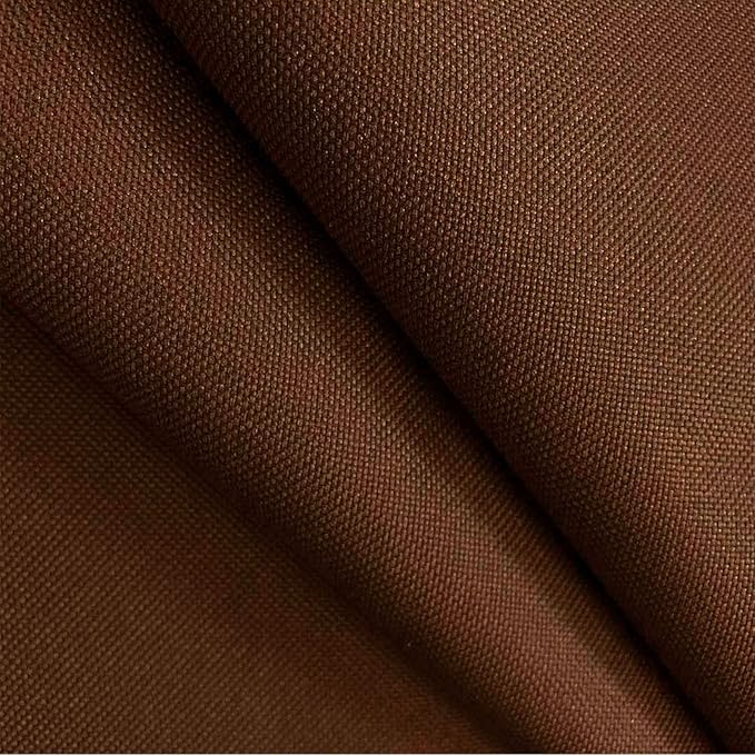 Foreate Waterproof Canvas Fabric by The Yard 600D Upholstery Fabric for Chairs 58" Wide Indoor Outdoor Water Resistant Canvas Polyester Material Sewing DIY Cloth, 1 Yard Brown