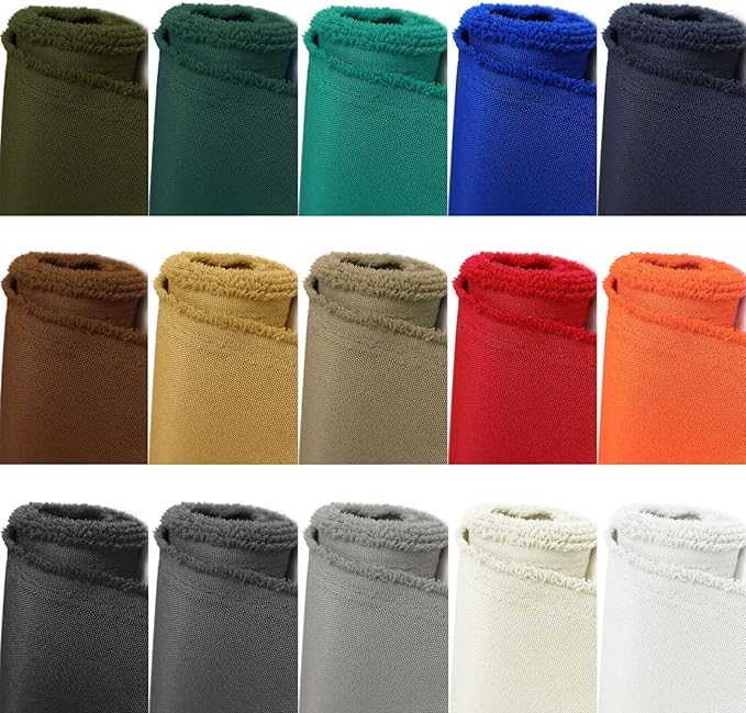 Foreate Waterproof Canvas Fabric by The Yard 600D Upholstery Fabric for Chairs 58" Wide Indoor Outdoor Water Resistant Canvas Polyester Material Sewing DIY Cloth, 5 Yards Teal