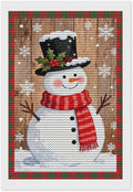 AIVKIEJK Diamond Painting Kits for Adults - Festive Snowman Red Scarf Painting DIY 5D Full Drill Diamond Dots Paintings with Diamonds Gem Art and Crafts Home Decor 8"x12"