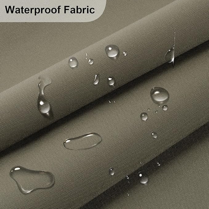 Waterproof Canvas Fabric - 58" Wide 600D Upholstery Polyester Material - Durable Indoor Outdoor Water Resistant Fabric for Furniture Cover Cushion Home Awning Tent (600D Wild Dove, 1 Yard)