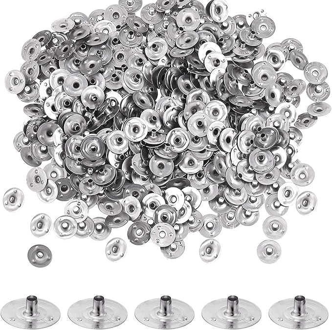 BEADNOVA Candle Wick Base 100pcs Candle Wick Cilps Sustainer Tabs for DIY and Making (12.5mm/ 0.5inch)