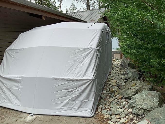 Ikuby Medium Carport,Car Shelter, Car Canopy,Car Garage,Car shed,Car House,Car Park,Foldable,Retractable, Lockable, Durable Shelter