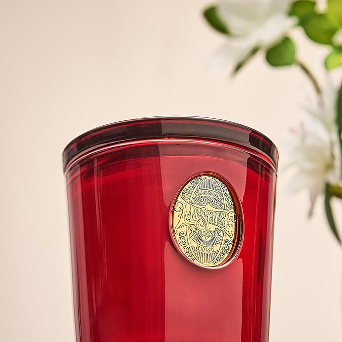 M&SENSE Natural Strong Soy Candle | Red Camellia & Vivid Red | 9.2 oz, 50H Burn Time | Candle for Her | Scented Candle for Women