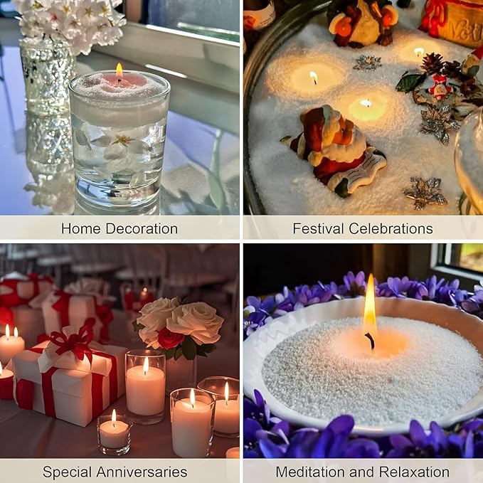 YODOOLTLY 26Oz Snow Pearled Candle Wax,Scented DIY Candle Sand Making Kits with Natural Refillable Wax Beads,50PCS Wicks, 2 Centering Devices, 1PCS 15g Spoon（Lavender