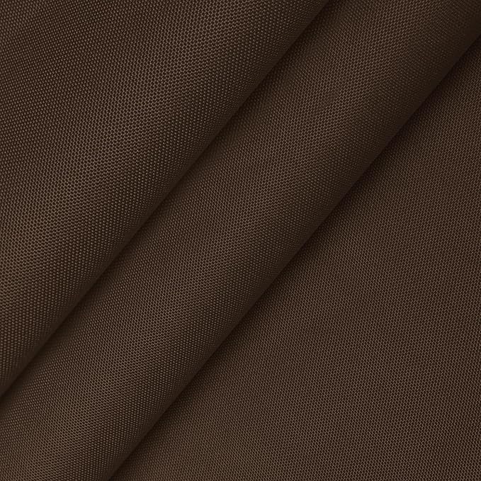 Foreate Waterproof Canvas Fabric by The Yard 600D Fade & UV Resistant Indoor Outdoor Oxford Fabric 58” W Upholstery Polyester Material for Patio Chairs Tent Camping DIY, 1 Yard Brown