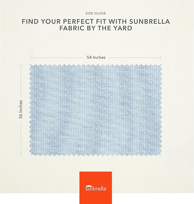 Sunbrella Outdoor Fabric by The Yard | Solo Ocean (Striped) | Official Sunbrella Seller | Indoor or Outdoor Upholstery Fabric for Chairs, Cushions, Drapery, Pillows, Furniture