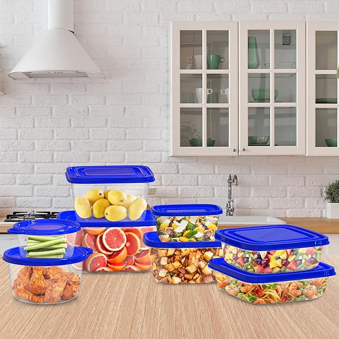 54-Piece Food Storage Containers with Lids - Fridge, Freezer, and Microwave Safe - BPA-Free Food Grade Stain-Resistant Containers by Chef Buddy